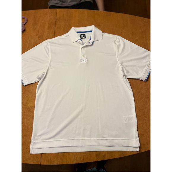 FootJoy Other - White Footjoy Polo with Blue Detailing Men’s Medium